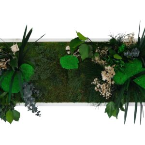 Tableau végétal avec feuillages verts