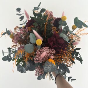 Bouquet de fleurs roses et rouges