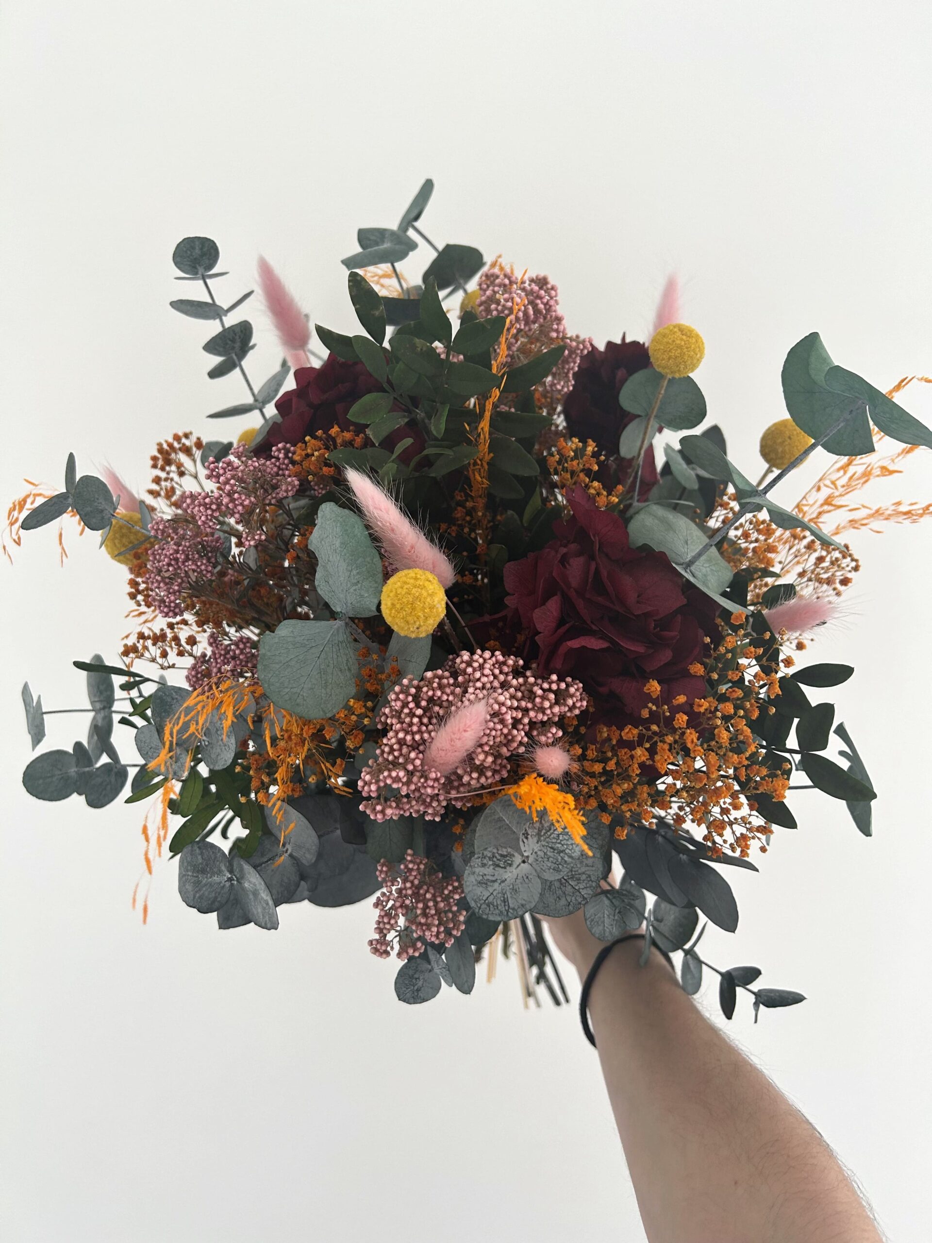 Bouquet de fleurs roses et rouges