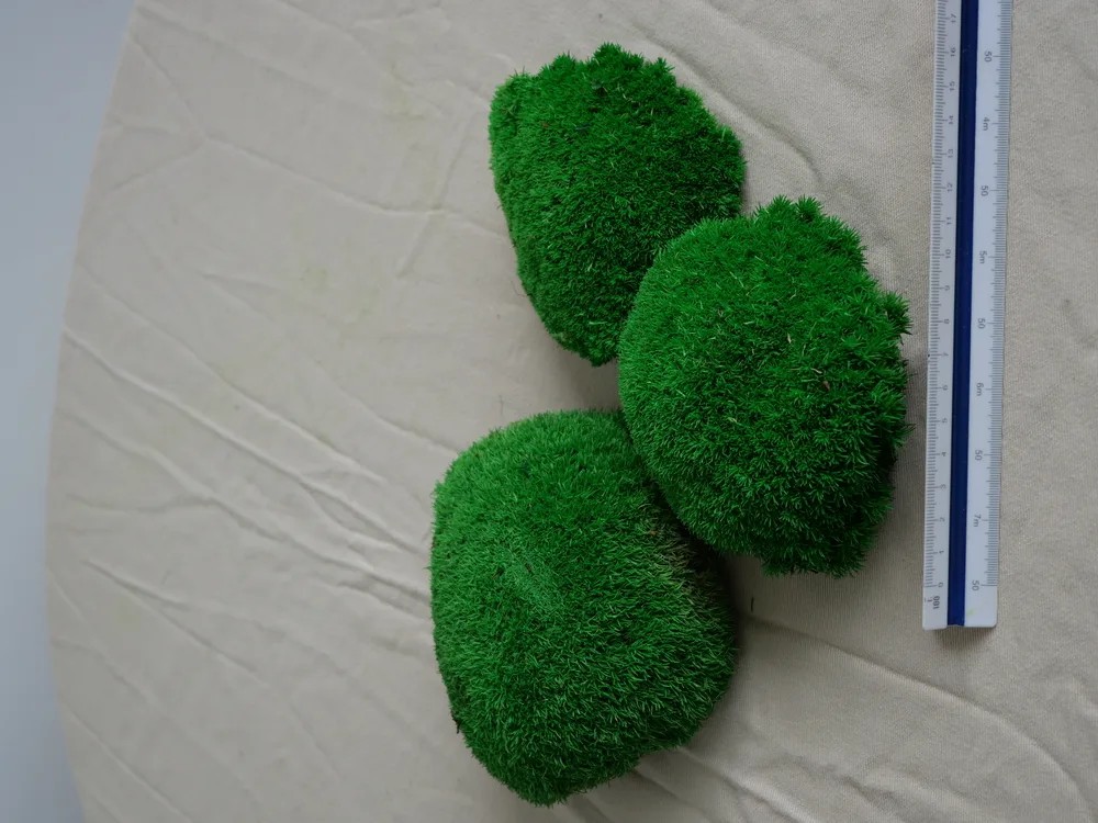 mousse boule vert stabilisée dimension