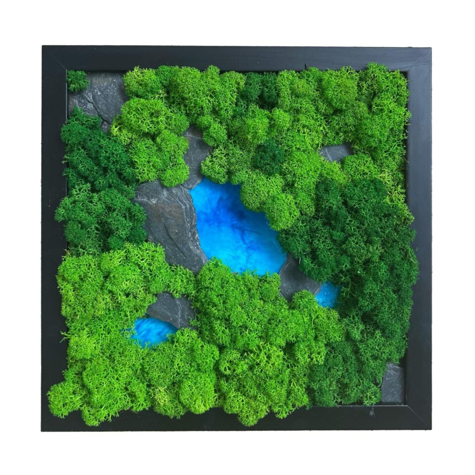 30X30 Tableau Végétal Epoxy
